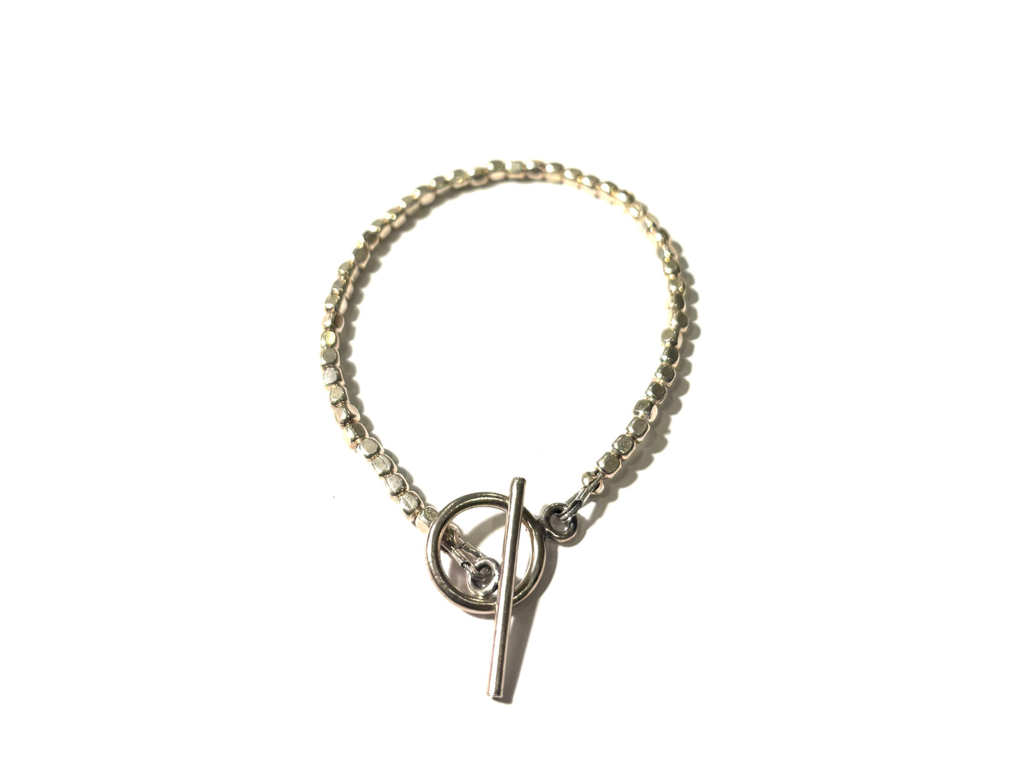 Silver Beaded Bracelet