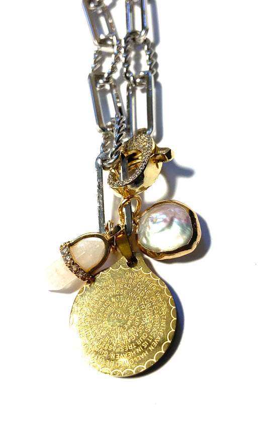 Prayers and Pearls  Necklace