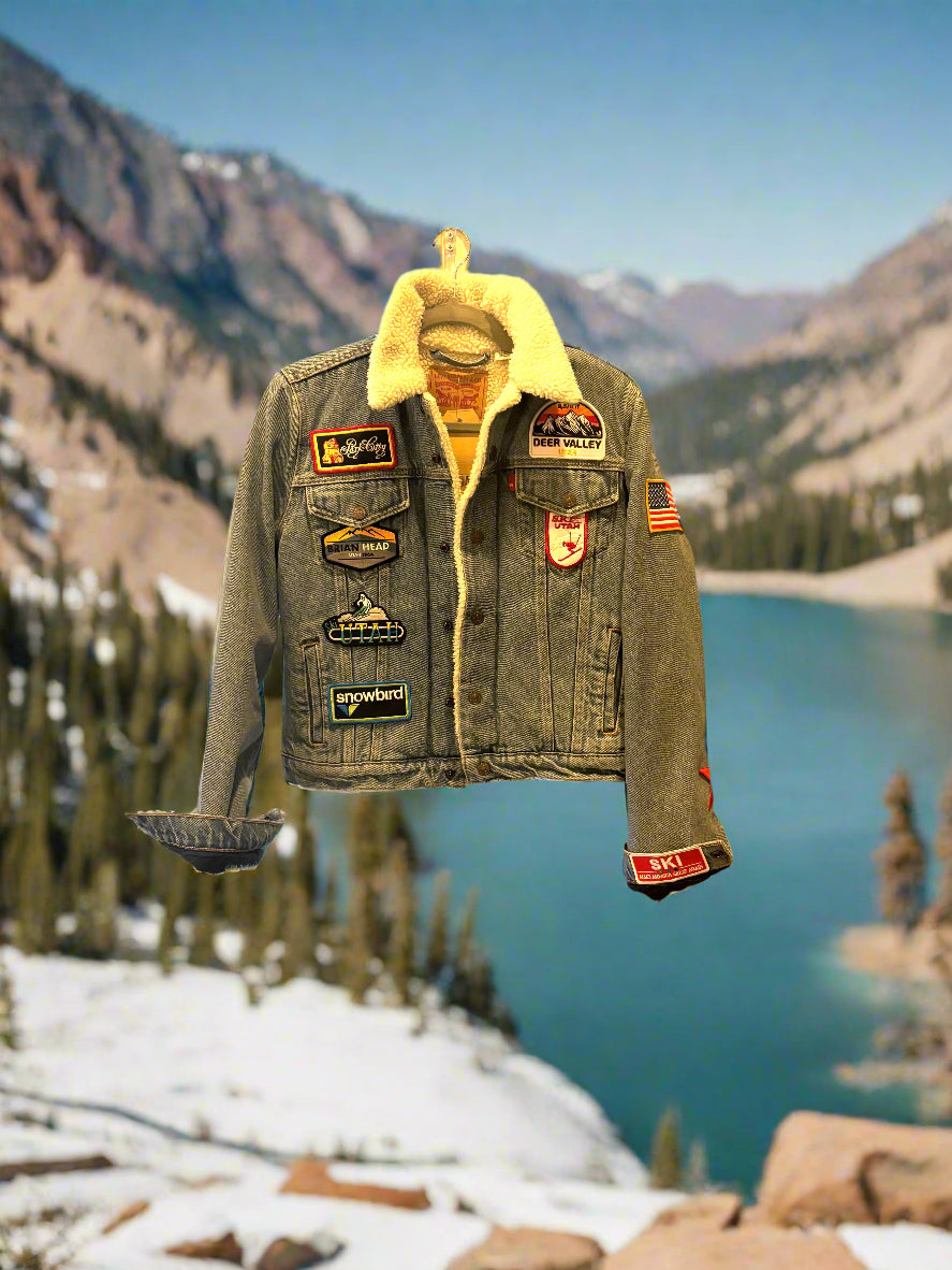 Reworked Ski Utah Denim Jacket