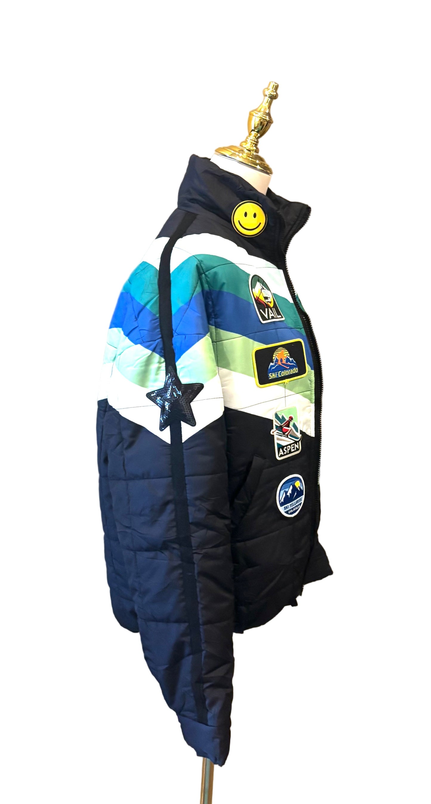 Reworked Ski Colorado Puffer Jacket