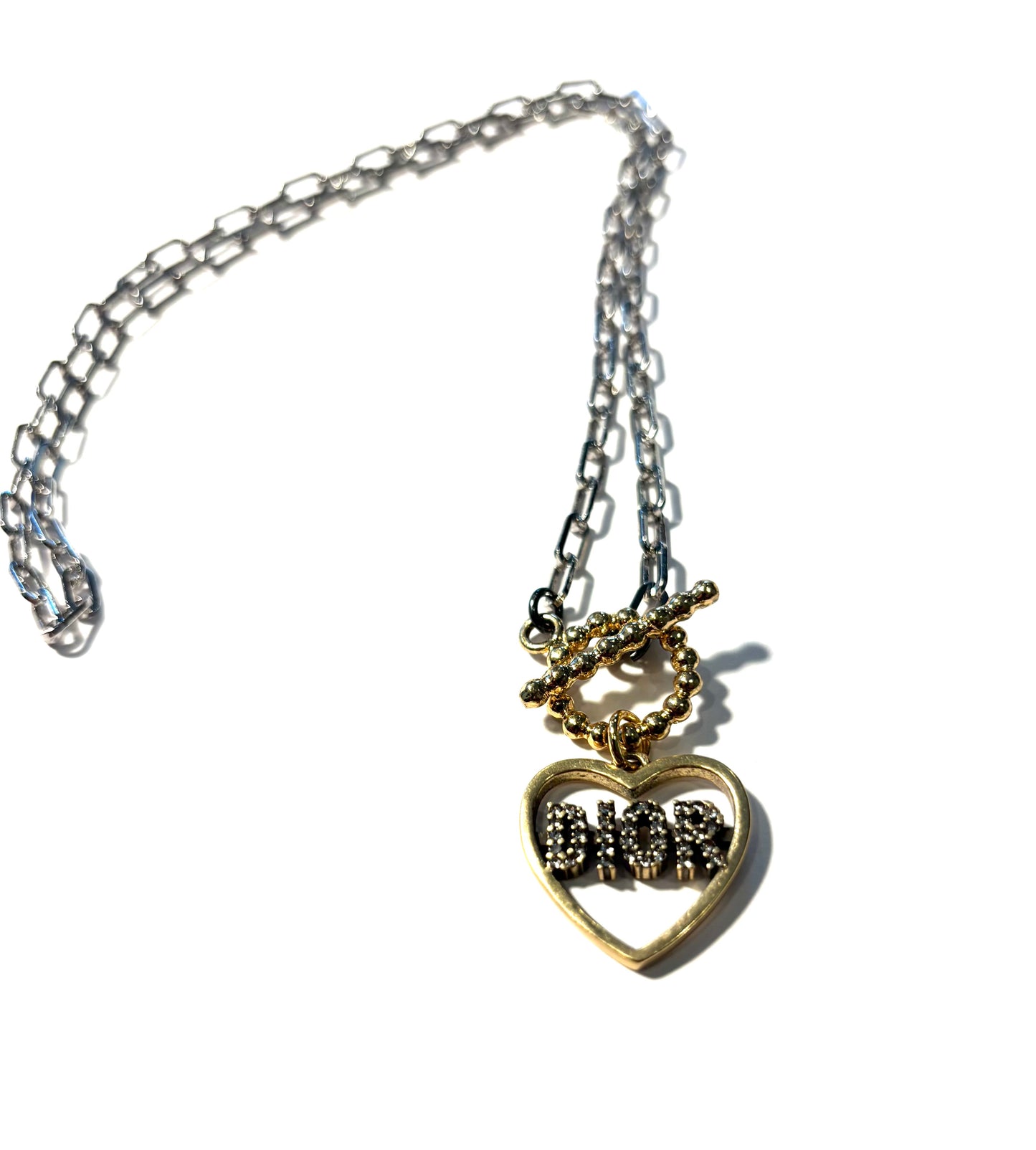 Repurposed Heart Necklace