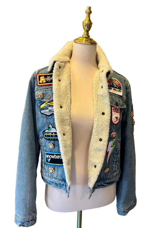 Reworked Ski Utah Denim Jacket