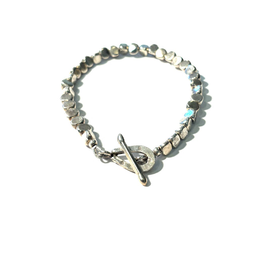 Thai Silver Beaded  Bracelet