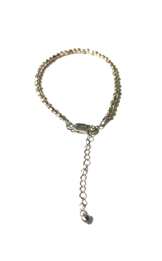 Silver Beaded  Bracelet
