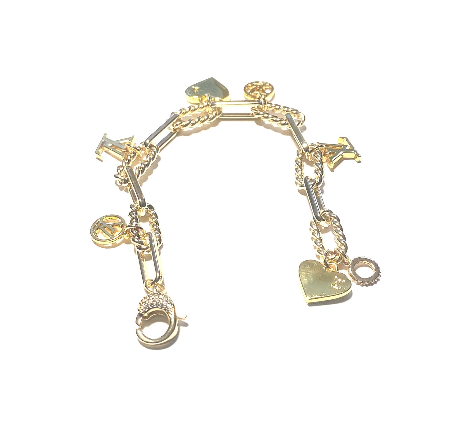 Love Repurposed  Charm Bracelet