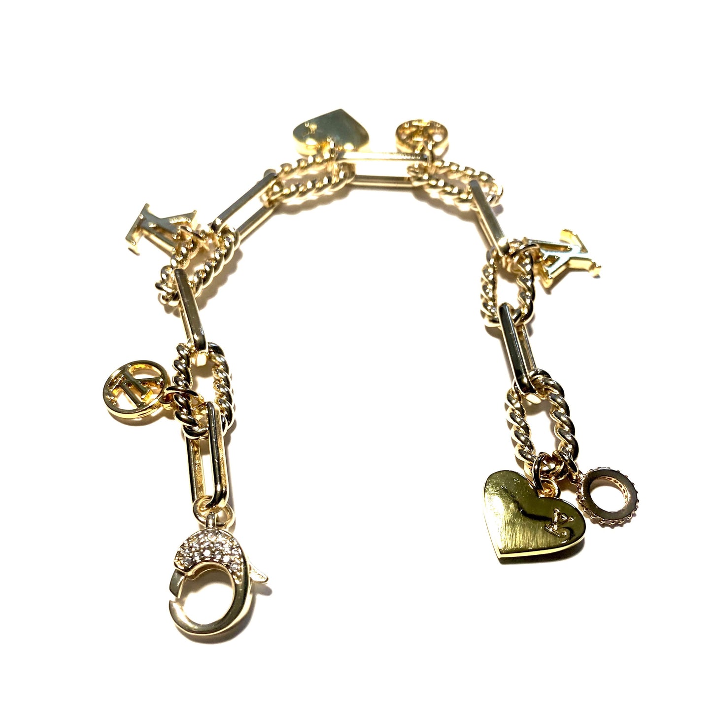 Love Repurposed  Charm Bracelet