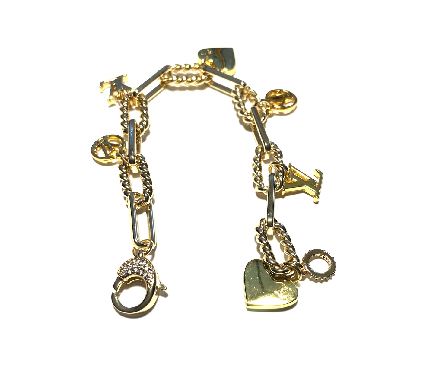 Love Repurposed  Charm Bracelet