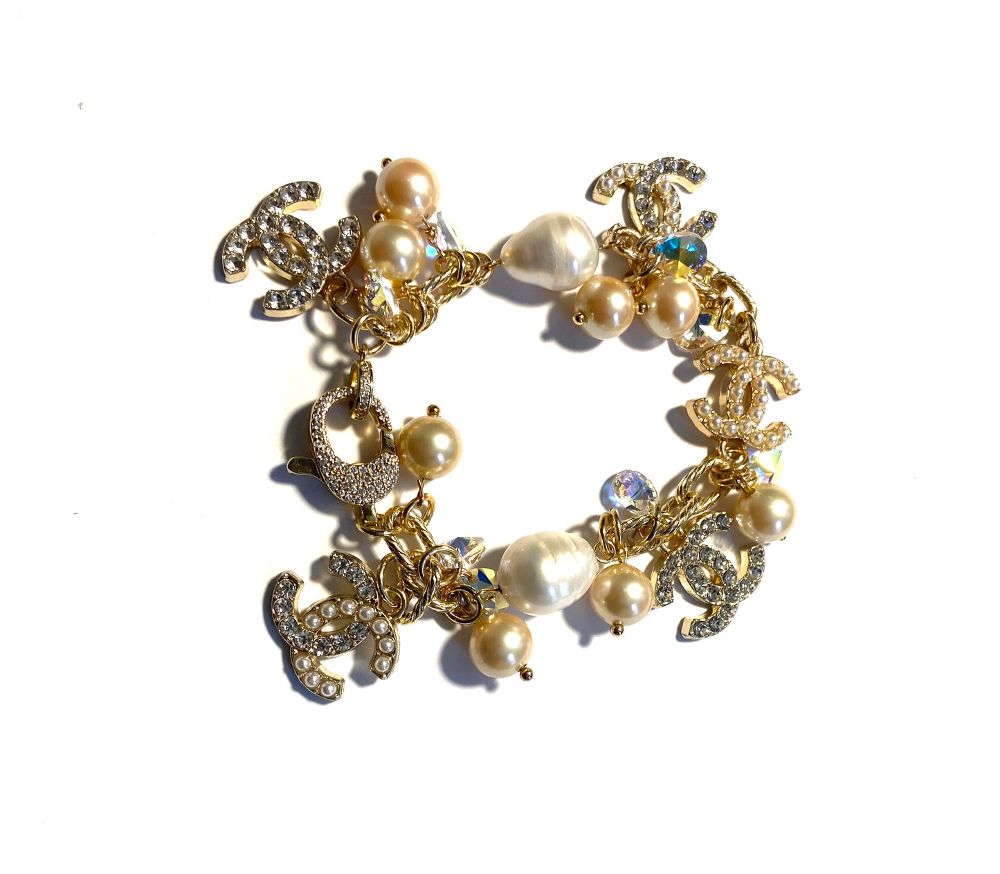 Make A Statement Repurposed  Charm Bracelet